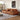 Luxurious Dark Brown and Light Beige Sofa with Black Pine Wood Frame - Down - Filled Cotton and Faux Leather Upholstery hxl - 1265MUTUKISPACE