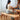 Elegant Multitone Wooden Stool with Cotton/Linen Seat – Grey, Brown, Cherry, Black Walnut hykmq - 741MUTUKISPACE