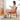 Sleek Mid - Century Modern Chair with Orange, Off - White, and Yellow Leathaire - Natural Oak, Cherry, and Light Brown Wood Finish hykmq - 745MUTUKISPACE