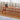 Elegant Grey Brown bench with Natural Wood Legs in Black Walnut and Cherry Wood, Upholstered in Cotton - Linen Blend hykmq - 746MUTUKISPACE