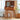 Elegant Cherry Wood Makeup Vanity with Copper Accents & Glass Top hykmq - 752MUTUKISPACE