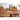 Elegant TV Cabinet in Natural Wood, Gold & Black Cherry with Aluminum Accents hykmq - 758MUTUKISPACE