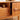 Elegant TV Cabinet in Natural Wood, Gold & Black Cherry with Aluminum Accents hykmq - 758MUTUKISPACE