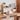 Elegant Red Oak Storage Rack with Copper Accents - Perfect for Any Space hykmq - 763MUTUKISPACE