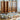 Elegant Cherry Wood & Plywood Cabinet with Copper Accents and Glass Doors hykmq - 767MUTUKISPACE