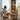 Elegant Cherry Wood & Plywood Cabinet with Copper Accents and Glass Doors hykmq - 767MUTUKISPACE
