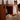 Elegant Cherry Wood Cabinet with Glass Doors and Copper Accents - Natural Finish hykmq - 768MUTUKISPACE