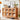 Elegant Cherry Wood Cabinet with Glass Doors and Copper Accents - Natural Finish hykmq - 768MUTUKISPACE