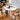 Elegant Black Natural Wood Table with White Marble, Cherry Wood, & Red Oak Options hykmq - 788MUTUKISPACE