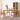 Vintage Brown Natural Oak Wood Table - Elegant Craftsmanship for Timeless Style hym - 1534MUTUKISPACE