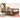 Stunning Oak Wood Coffee Table - Natural Brown Finish hym - 1536MUTUKISPACE