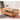 Stunning Oak Wood Coffee Table - Natural Brown Finish hym - 1536MUTUKISPACE