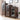 Stunning Natural Oak Wood Cabinet with Tempered Glass Doors - Elegant Brown Finish hym - 1537MUTUKISPACE