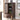 Stunning Natural Oak Wood Cabinet with Tempered Glass Doors - Elegant Brown Finish hym - 1537MUTUKISPACE