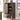 Stunning Natural Oak Wood Cabinet with Tempered Glass Doors - Elegant Brown Finish hym - 1537MUTUKISPACE