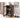 Stunning Natural Oak Wood Cabinet with Tempered Glass Doors - Elegant Brown Finish hym - 1537MUTUKISPACE