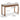 Natural Brown Ash Wood Desk - Elegant and Durable Dining Furniture hym - 1539MUTUKISPACE