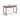 Natural Brown Ash Wood Desk - Elegant and Durable Dining Furniture hym - 1539MUTUKISPACE