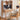 Natural Brown Ash Wood Desk - Elegant and Durable Dining Furniture hym - 1539MUTUKISPACE