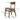 Elegant Brown Oak Wood Chair with Cotton and Linen Upholstery hym - 1541MUTUKISPACE