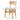 Elegant Brown Oak Wood Chair with Cotton and Linen Upholstery hym - 1541MUTUKISPACE