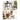 Beautiful Brown Beech and Tung Wood Natural Table hym - 469MUTUKISPACE