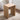 Handcrafted Brown Oak Wood Stool – Natural Finish, Perfect for Home Decor and Comfort hym - 471MUTUKISPACE