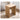 Handcrafted Brown Oak Wood Stool – Natural Finish, Perfect for Home Decor and Comfort hym - 471MUTUKISPACE