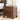 Natural Brown Oak & Tung Wood Bedside Cupboard - Stylish & Durable Nightstand hym - 473MUTUKISPACE