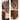 Natural Brown Oak & Tung Wood Bedside Cupboard - Stylish & Durable Nightstand hym - 473MUTUKISPACE