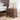 Natural Brown Oak & Tung Wood Bedside Cupboard - Stylish & Durable Nightstand hym - 473MUTUKISPACE