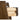 Natural Brown Oak Wood Bedside Cupboard – Premium Tung Wood Finish hym - 475MUTUKISPACE