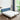 Stylish Natural Wood Bed Frame in Gray, Blue, or Brown - Oak and Pine with Cotton - Ramie Fabric Options hym - 477MUTUKISPACE