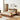 Luxurious Oak Pine Brown Wood Bed – Perfect for a Stylish Bedroom Upgrade hym - 479MUTUKISPACE