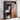 Sleek Brown Oak Cabinet with Durable Tung Wood and Metal Accents hym - 481MUTUKISPACE