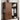 Sleek Brown Oak Cabinet with Durable Tung Wood and Metal Accents hym - 481MUTUKISPACE