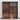Sleek Brown Oak Cabinet with Durable Tung Wood and Metal Accents hym - 481MUTUKISPACE