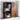 Sleek Brown Oak Cabinet with Durable Tung Wood and Metal Accents hym - 481MUTUKISPACE