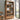 Stunning Brown Oak and Tung Wood Cabinet with Stylish Metal Accents hym - 483MUTUKISPACE