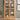 Stunning Brown Oak and Tung Wood Cabinet with Stylish Metal Accents hym - 483MUTUKISPACE
