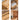 Stunning Brown Oak and Tung Wood Cabinet with Stylish Metal Accents hym - 483MUTUKISPACE