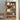 Stunning Brown Oak and Tung Wood Cabinet with Stylish Metal Accents hym - 483MUTUKISPACE