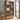 Stunning Brown Oak and Tung Wood Cabinet with Stylish Metal Accents hym - 483MUTUKISPACE