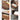 Stylish Brown Tung Wood Bedside Cupboard with Durable Metal Accents hym - 488MUTUKISPACE