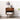 Stylish Brown Tung Wood Bedside Cupboard with Durable Metal Accents hym - 488MUTUKISPACE