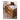 Stylish Bedside Cupboard - Brown Tung Wood & Metal Finish hym - 489MUTUKISPACE