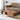 Elegant Brown Tung Wood Coffee Table with Metal Accents hym - 490MUTUKISPACE
