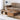 Elegant Brown Tung Wood Coffee Table with Metal Accents hym - 490MUTUKISPACE