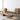 Elegant Brown Tung Wood Coffee Table with Metal Accents hym - 490MUTUKISPACE