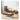 Elegant Brown Tung Wood Coffee Table with Metal Accents hym - 490MUTUKISPACE